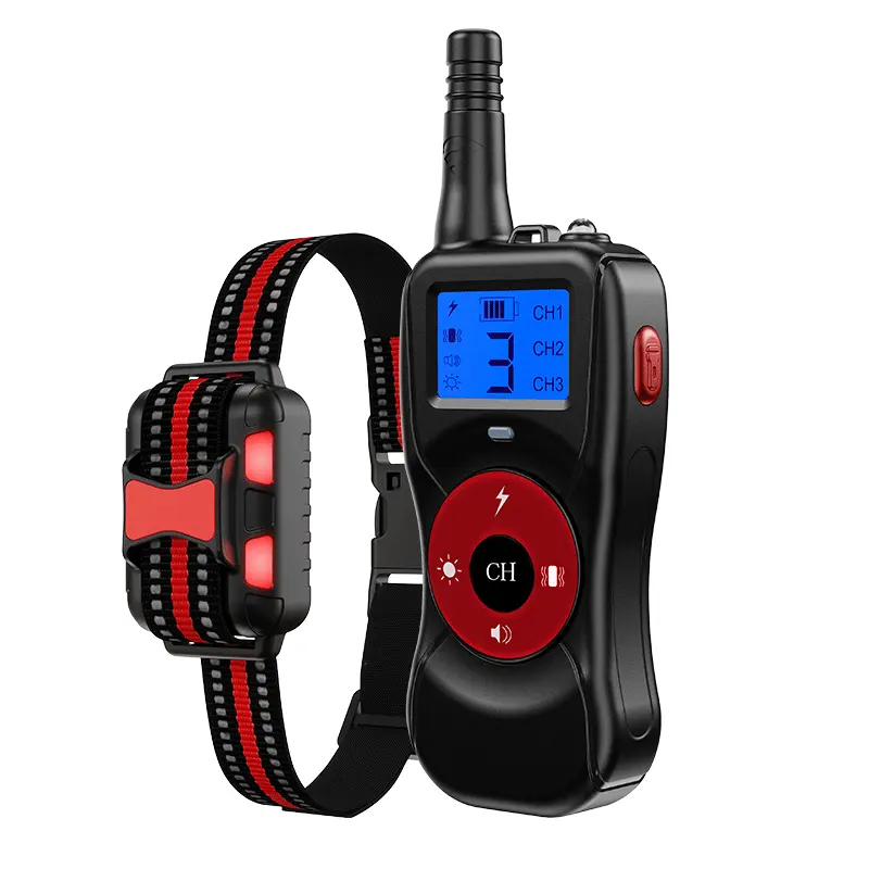 Wireless Electric Dog Training E-collar Pet Fence Containment System Transmitter Collar Waterproof Dog Training Trainer Collar