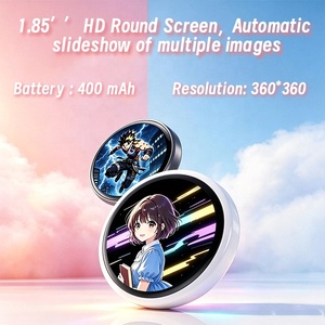 Badge numérique tactile HD avec son, style personnalisable, portable, fixation intelligente pour cosplay, fêtes, événements de fans et fandoms - Product Image 2