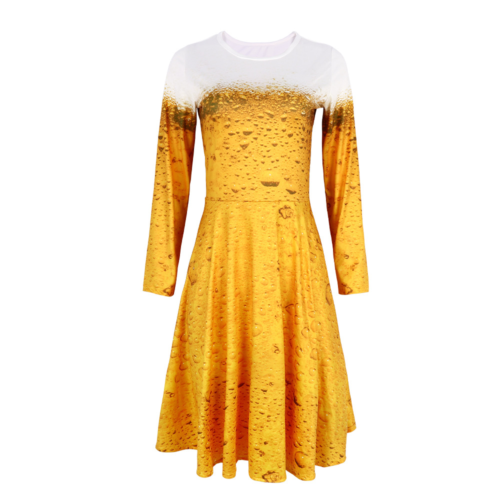 Vêtements de bière-Femme-jaune