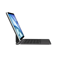Clavier magique en alliage d'aluminium OEM personnalisé pour iPad Pro, connecteur BT, contrôle tactile, pavé tactile intelligent, étui pour iPad Air