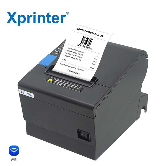 Xprinter XP-Q801K 80mm Direct Thermal Receipt Printer Support Both 58mm/80mm Width Paper Printing Receipt Printer