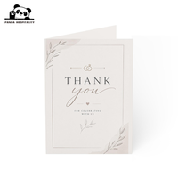 Tarjetas de Felicitación y Agradecimiento Elegantes de Alta Calidad, Impresas a Mano en Papel, con Letras Personalizadas, con Forma de Corazón, para Cumpleaños y Festivales