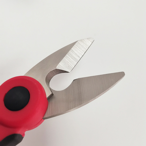 Tijeras de <span class=keywords><strong>electricista</strong></span> de acero inoxidable portátiles, tijeras de fibra óptica dentadas, cortador de pesca, herramienta de corte multifuncional. - Product Image 4