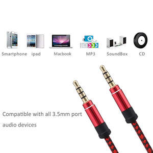 공장 도매 3.5mm 남성 남성 <span class=keywords><strong>Aux</strong></span> 케이블 3.5mm 오디오 케이블 확장 <span class=keywords><strong>Aux</strong></span> 케이블 자동차 오디오 - Product Image 2