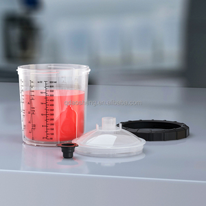 Kit de gobelets jetables pour mélange de <span class=keywords><strong>peinture</strong></span> avec échelle graduée pour <span class=keywords><strong>pistolet</strong></span> de pulvérisation, idéal pour la retouche automobile et la <span class=keywords><strong>peinture</strong></span> de carrosserie - Product Image 1