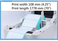 Printer Label Barcode XP-420B, Koneksi Mobile, Perekat Termal, Produk Waybill Ekspres 4-inci, Barcode Desktop