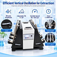 Agitateur vertical à entonnoir de séparation Cenlee Laboratory, 40-350 tr/min, angle réglable pour l'extraction de liquides, la séparation eau-huile