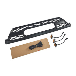กระจังหน้ารถยนต์พร้อมไฟสีดำแบบตาข่าย ABS สำหรับรถยนต์ 4Runner ปี 2003-2005 ชุดประกอบกระจังหน้า - Product Image 5