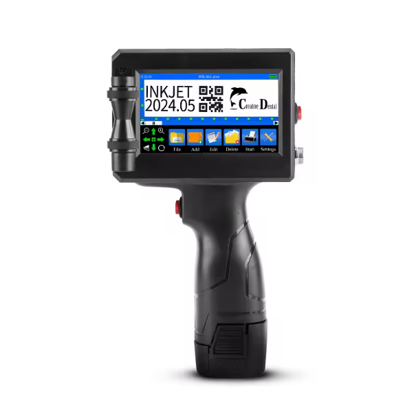 Yinghe 12.7mm Label Sticker Portable Expire Date Coder/ Screen Serial Number/Batch Coding Machine Handheld Inkjet Printer Gun