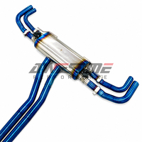 Système d'échappement Catback en titane bleu brûlé pour Audi RS Q8 4.0T V8 avec système d'échappement Valvetronic et télécommande