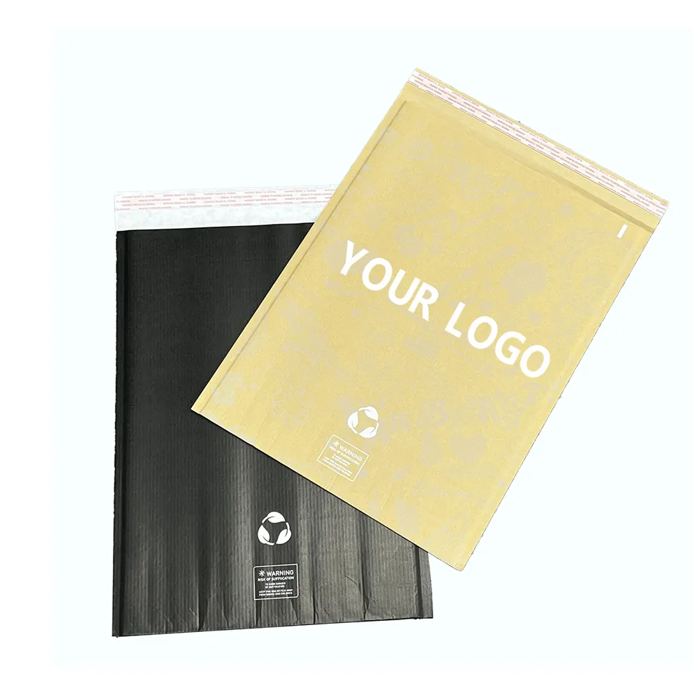 Custom Printed Premium C4 C5 C6 A4 A5 Size Chinese Style Brown Kraft Paper Envelope Packaging thank you for the Logo