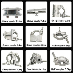 Attaches d'échafaudage d'<span class=keywords><strong>occasion</strong></span> échafaudage forgé <span class=keywords><strong>pince</strong></span> unique demi-coupleur échafaudage galvanisé putlog coupleur - Product Image 3
