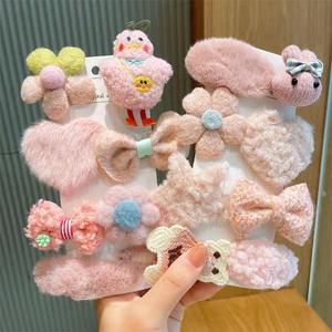 Fabrika doğrudan satış popüler sevimli kumaş çocuk kaliteli çiçek saç klipleri saç için setleri - Product Image 3