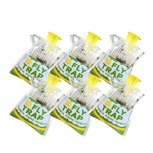 Piège à mouches suspendu jetable pour jardin avec appât, en PP solide, imperméable et écologique - Product Image 1