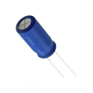 ตัวเก็บประจุแบบ Through Hole CAP ALUM 470UF 20% 35V RADIAL TH 470 uF UBW1V471MHD จากผู้ผลิต - Product Image 1