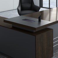 Table de bureau moderne, bureau de direction, table d'ordinateur, mobilier de bureau, table informatique