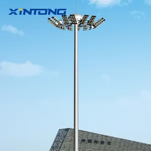 XINTONG Steel Q235 100W 200W 400W Stadium LED Light high mast lighting system