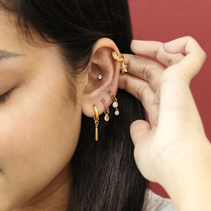Accesorios DIY para Joyería: Nuevos Dijes de Plata de Ley 925 con Estrella, Luna, Circonita y Perlas para Pendientes de Aro - Product Image 2