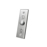Sistema de control de acceso Interruptor de botón para puerta de patio de casa Puerta de oficina con luz LED Botón de salida de metal de puerta abierta