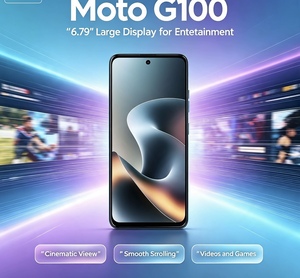 Smartphone Moto G100 Réseau 5G Écran IPS 6,72 pouces 120Hz 8 Go 256 Go 7000 mAh Charge 30W Android 15 Téléphone portable - Product Image 1