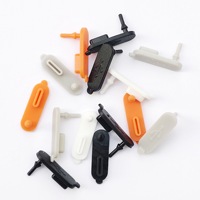 Cache-prise USB Type-C en silicone anti-poussière pour prise femelle, vente en gros d'usine, ZD-105 Noir Blanc Gris