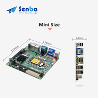 Carte mère Dual Lan Lga1151 Ddr4 SATA3.0 MSATA 10USB 6COM PS2 PCIE3.0 X16 Meilleure carte mère Mini Itx