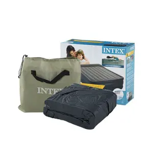 Toptan yama şişirilmiş hava yatağı-INTEX 67770 Deluxe hava yatağı örtüsü ile saklama çantası ve onarım yama kiti dahil şişme akın hava yatağı