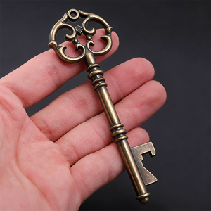 Vintage Custom Key Shape <strong>Keychains</strong> Retro Key Chains Customized Metal Bottle Opener Wholesale Souvenir Gifts - Product Image 1