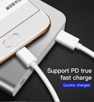 Câble de Données USB 2.0 Type-C vers Type-C TPE de Haute Qualité 1m/2m, Charge Rapide PD 3A 60W pour iPhone 16