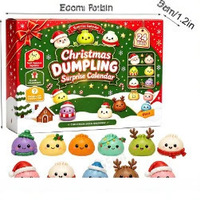 Calendrier de l'Avent Squishy de Noël 24 pièces pour les 14 ans et plus