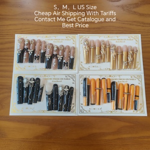 Nouvelle conception, <span class=keywords><strong>ongles</strong></span> press-on faits à la main en gros, ensemble de 10 <span class=keywords><strong>faux</strong></span> <span class=keywords><strong>ongles</strong></span> 3D en <span class=keywords><strong>gel</strong></span> dur pour femme, longs, carrés, de luxe - Product Image 4