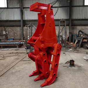 Customized Size Excavator Parts Attachments Machinery Hydraulic Grapple Wood Rock Clamp Log Grapple For Excavator Spare