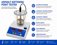 Appareil industriel intelligent pour la mesure du point de ramollissement du bitume, kit d'essai anneau et boule, dispositif de mesure d'asphalte pour laboratoire, version globale