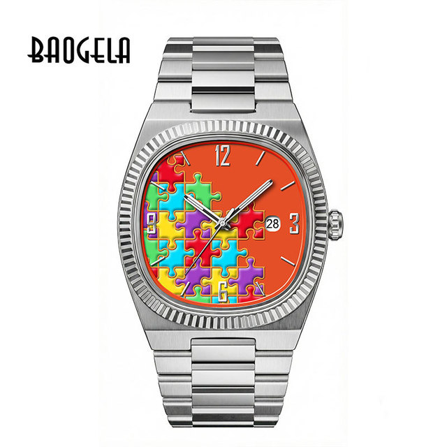 2026 Men's Quartz Watch Stainless Steel Strap Waterproof Male Clock Fashion Business Night Light Date Original Montre Pour Homme