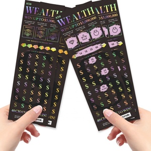 Servicios de Impresión Personalizada de Boletos de Lotería, Tarjetas Rasca y Gana de Extracción Instantánea, Diseño Personalizado, Impresión Digital - Product Image 1