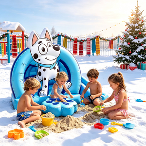 Château gonflable OEM en forme de <span class=keywords><strong>chien</strong></span> Dalmatien, aire de jeux gonflable pour enfants en PVC imperméable, maison de rebond pour divertissement de fête - Product Image 6