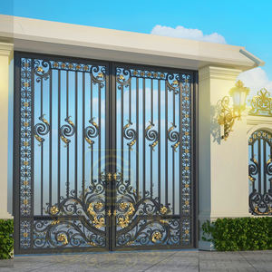 Portails en fer forgé de luxe, design professionnel, style moderne classique, portail à double battant pour allée, entrée de villa, modélisation 3D ECO - Product Image 5