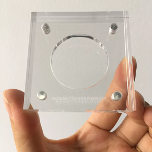 Bộ Sưu Tập 2 Xu Giá Acrylic Có Thể Xếp Chồng Khung Trưng Bày Đồng Xu Acrylic Với Màn Hình Hiển Thị Đồng Xu Thách Thức Acrylic Từ Tính - Product Image 6