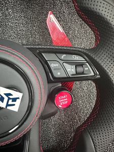 Volant <span class=keywords><strong>Sport</strong></span> en cuir perforé <span class=keywords><strong>noir</strong></span> carbone M pour Audi B8 B9 R8 A3 A4 A5 A6 A7 A8 Q5 Q7 MK3 TTRS TTS S3 haute qualité - Product Image 3