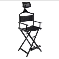 Chaise de Réalisateur Professionnelle Pliante en Métal, Portable et Robuste, pour Utilisation Intérieure et Extérieure, Idéale pour le Camping, le Maquillage, la Plage et comme Mobilier.