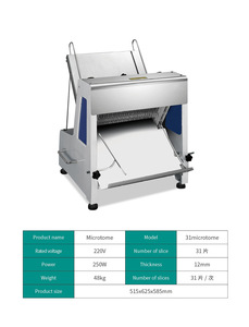 Thương Mại Tốc Độ Cao 31Pcs Điện Bánh Mì Slicer Máy Hiệu Quả Bánh Mì Làm Công Cụ - Product Image 2