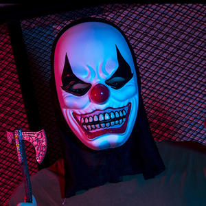 Maschera di Halloween in PVC Horror Ghost Face April fool's Day Trick Prop Makeup Ball El Luminous Skeleton zucca Monster <span class=keywords><strong>Joker</strong></span> - Product Image 4