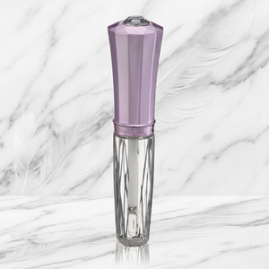 Tubo de brillo labial de PETG, delgado, transparente, de lujo, con diseño personalizado y tapa de rosca. - Product Image 4