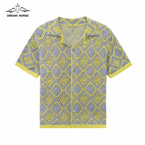 AiNear Vente en gros de <span class=keywords><strong>cardigan</strong></span> en coton tricoté avec logo personnalisé Oem & Odm à manches courtes et motifs Argyle pour hommes - Product Image 1