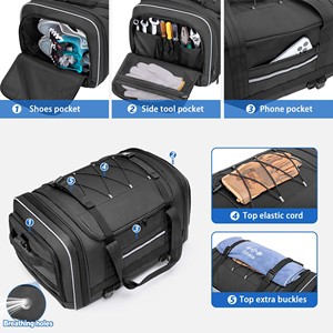 Sac de voyage, sac à bagages et sacs de voyage pliables de grande taille avec fermeture éclair améliorée, résistant à l'eau, pour le camping, la tente, le trépied, échantillon gratuit - Product Image 3
