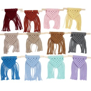 Kit de Material para Tejer <span class=keywords><strong>Mini</strong></span> Tapiz de 3 Piezas, Superventas Transfronterizo, Material de Poliéster para Manualidades, Regalo Bohemio Hecho a Mano con Tutorial - Product Image 5