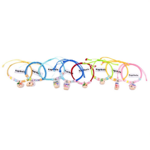 Braccialetto Kapibala con perline colorate, braccialetto con ciondoli per bambine, accessorio di bigiotteria alla moda - Product Image 2