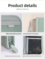 Porte-passeport portable tendance grande capacité, portefeuille de voyage antivol, porte-cartes – Vente en gros
