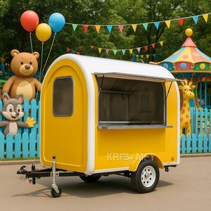 Remolque de Comida Móvil de Fibra de Vidrio para Kiosco de Catering, Multifuncional, para Venta de Helados, Snacks y Papas Fritas, para Uso en Comida Rápida - Product Image 6