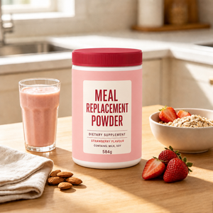 Private Label Herbal Strawberry <strong>Diet</strong> <strong>Shake</strong> Low Calorie High Protein Meal Replacement Powder - Product Image 4